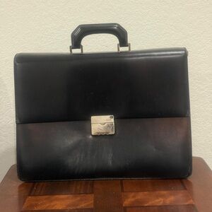 Bally Jelso Black Calf Briefcase in black